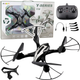 Dron Lean Toys Y30 R/C LED czarny (5905991068921) - obraz 2