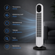 Напольный вентилятор колонный Tower Cooling Fan 500Вт BITEK Башенный вентилятор для дома квартиры спальни и офиса - изображение 2