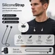 Силиконовый магнитный ремешок для Bluetooth-наушников SiliconeStrap, 80 см, черный - изображение 1