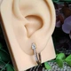 Сережки Xuping Jewelry довжина 2.5см ширина 2мм-4мм медичне золото позолота 18К с1698 - зображення 2