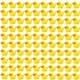 Утята пластиковые миниатюрные 16x18mm (Тип2), 100шт комплект, Yellow - изображение 1