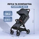 Прогулянкова коляска книжка El Camino AMBER ME 1227 Magnet Gray з глибоким капюшоном чохлом на ніжки для дівчинки хлочика від 0 до 22 кг всесезонна - зображення 8