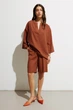 Жіночий літній костюм (туніка+шорти) RicaMare XL Коричневий (RM4272-25DS---1825) - зображення 1