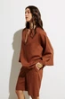 Жіночий літній костюм (туніка+шорти) RicaMare XL Коричневий (RM4272-25DS---1825) - зображення 6