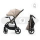 Прогулочная коляска Kinderkraft Trig 3 Tray Beige (KSTRIG03BEG000T) - изображение 2