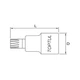 Головка з насадкою 1/2" SPLINE M12 L55мм TOPTUL BCHA1612 - зображення 2