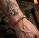 Браслет скандинавський Vegvisir Rad H/M червоний паракорд з руною оберіг вікінгів - зображення 3