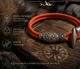 Браслет скандинавський Vegvisir Rad H/M червоний паракорд з руною оберіг вікінгів - зображення 4