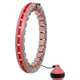 Обруч для схуднення регульований масажний з обтяжувачем Smart Hula Hoop Zelart FI-9659 бірюзовий-рожевий - изображение 2