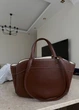 Сумка шоппер Zara коричневая классическая - изображение 3