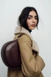 Сумка Zara через плечо бордовая - изображение 9