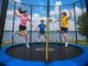 Батут King Sport 435 см 14FT с защитной сеткой и лестницей, большой садовый батут до 150 кг - изображение 7