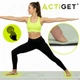 Коврик для йоги и фитнеса Actiget TPE 183 x 61 x 0.6 см спортивный ACT0022 Mint/Black (JDT-0850182) - изображение 5