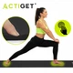 Коврик для йоги и фитнеса Actiget NBR 183 x 61 x 1 cм спортивный ACT0020 Black (JDT-0850181) - изображение 5