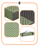 Каремат туристический Springos XPE 182 x 60 x 0.8 cм складной PM0010 Green/Grey - изображение 9