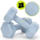 Гантелі Actiget Hex 2 x 1 кг ACT0156 Sky Blue - зображення 4