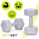 Гантелі Actiget Hex 2 x 3 кг ACT0161 Grey - зображення 5
