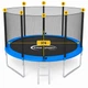 Батут King Sport 374 см 12FT с защитной сеткой и лестницей, большой садовый батут до 150 кг - изображение 5