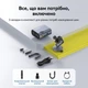 Аккумуляторный насос компресор Baseus PrimeTrip (1500mAh, 10 атм). Gray - изображение 8