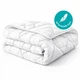 Ковдра всесезонна Antistatic Sleep IDEIA двоспальна 175х210 см, штучний пух, гіпоалергенна антистатична тканина, щіл 300 г/м2 біла, в сумці - зображення 2