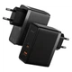 Мережевий зарядний пристрій BASEUS GaN5 Pro Fast Charger 100W 1USB+1Type-C 5A Black - зображення 4