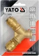 Быстросъёмное пневматическое соединение YATO, латунь, 1/4" и 3/8" - изображение 2