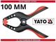 Струбцина пружинна-прищіпка YATO, пластикова, 100 мм, 42/44 мм - зображення 2