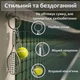 Брелок для ключей теннис брелоки брелки на ключи сумку рюкзак портфель зеркало автомобиля теннисный мячик и ракетка автомобильная подвеска в машину спортивный сувенирный металлический Желтый 99_9_0_4C - изображение 4