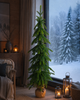 Елка искусственная Forest Elf Green Mix в мешковине, узкая литая 160 см зеленая - изображение 3