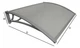 Козырек для двери из поликарбоната Metal-gum NowK100x150 150 х 100 см навес для балкона Серый - изображение 3