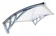 Козырек для двери из поликарбоната Metal-gum NowK80x120 120 х 80 см навес для балкона Коричневый - изображение 15