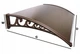 Козырек для двери из поликарбоната Metal-gum NowK100x150 150 х 100 см навес для балкона Бесцветный - изображение 7