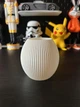 Настольный светильник 10 x 7 x 14 см с Led свечкой с прочного пластика геометрической формы для детской Белый - изображение 2