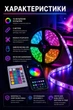 Светодиодная лента TV Light умная гирлянда лента Smart RGB 30 светодиодов длиной 5 метров с пультом мультиколор - изображение 2