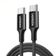 Кабель зарядный Ugreen USB Type-C to Type-C PD 100W 5A QC4.0 2 м Black (L502) - изображение 1
