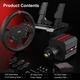 Кермо і педалі PXN VD6 Bundle for PC, 19кн., подв. педалі,кермо WAS 280мм (PXN-VD6 Bundle EU) - изображение 8