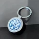 Металевий брелок Volkswagen - Брелок для ключів автомобіля Фольцваген - Chaban Souvenir - Автомобільний сувенір / Подарунок автомобілісту, круглий (колір металік) ZSM_14 - зображення 1