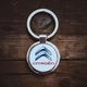 Металевий брелок Citroen - Брелок для ключів автомобіля Сітроен - Chaban Souvenir - Автомобільний сувенір / Подарунок автомобілісту, круглий (колір металік) ZSM_13 - зображення 3