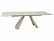 Стол SALVADORE CERAMIC 160(240)*90 бежевый травертин/кашемир - изображение 1