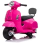 Детский электроскутер Vespa GTS лицензионный розовый (10027) - изображение 1