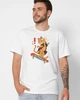 Футболка чоловіча з принтом Cat Skate CRC 16038-3 57054 G&M xp-2117 L Розмір колір Білий - зображення 1