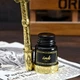 Винтажный набор для каллиграфии с перовой ручкой, чернила 6 штук, сургучная печать и нож для листов подарочный антикварный набор для письма - изображение 10
