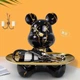 Органайзер ключниця миска Беарбрик Bearbrick з тацею Чорний (28825) - зображення 6