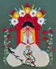 Вишита авторська картина "Берегиня", килимова вишивка, настінне панно, оберіг, розмір 55х45 - изображение 1