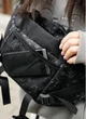 Большая женская поясная сумка бананка тканевая городская Sambag DynamicDart черная с принтом 60517 - изображение 7