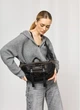 Жіноча сумка бананка для планшета з тканини та шкіри поясна міська сумка з відділеннями, хакі 60490 - зображення 14
