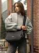 Женская сумка для ноутбука Sambag Flex Dart черная водоотталкивающая сумка через плечо для MacBook 13–14 дюймов 69043 - изображение 12