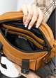 Велика жіноча поясна сумка бананка з натуральної шкіри міська Sambag DynamicDart, руда 60510 - зображення 10