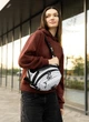 Женская сумка бананка через плечо из полиэстера городская Sambag Flex Pro с принтом Square 60509 - изображение 2