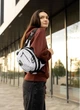 Женская сумка бананка через плечо из полиэстера городская Sambag Flex Pro с принтом Square 60509 - изображение 7